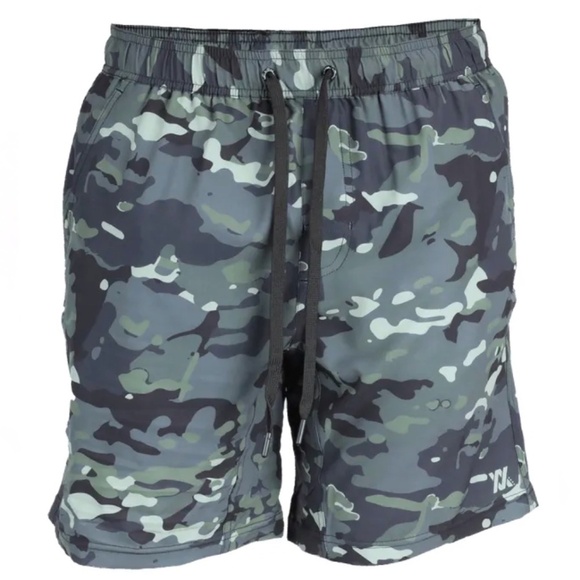 Dixxon Flannel Co Camo Lined Drawstring Athletic Shorts - Picture 1 of 11